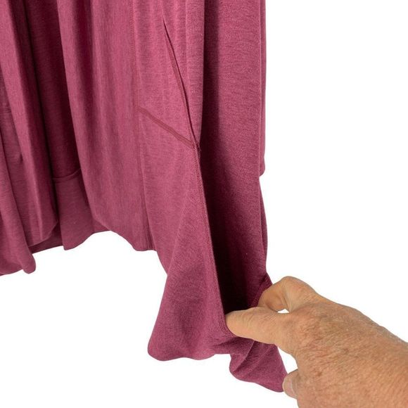 Womens Open Front Cardi Roomy Pockets St Johns Bay Size 3X Polyester Red - Picture 4 of 8